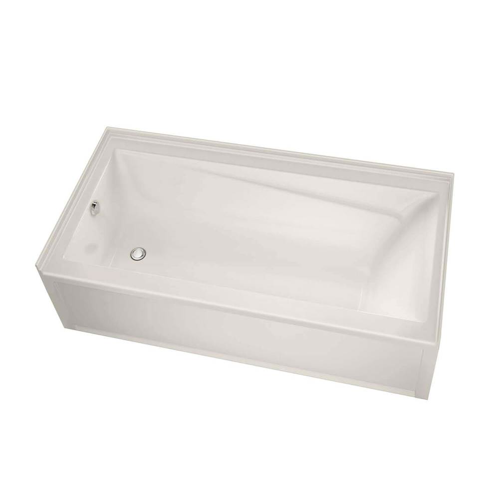 Maax Canada Exhibit IFS DTF 71.875 in. x 42 in. Alcove Bathtub with Whirlpool System Right Drain in Biscuit